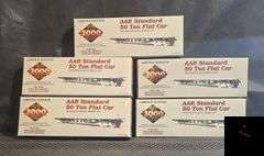 Lot of 5 HO Scale Proto 2000 AAR Standard 50 Ton Flat Car Model Kits