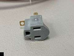 Eight-foot extension cord and 2-prong adapter