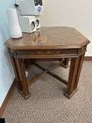 Wooden Accent Table  (Table only. Contents listed separately.)