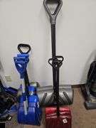 Assortment of snow removal shovels