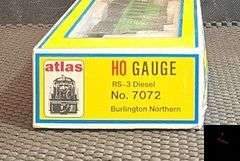Atlas HO Gauge RS-3 Burlington Northern Diesel Locomotive #4082