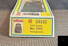 Atlas HO Gauge Pennsylvania SD35 Diesel Locomotive #7012