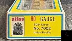 Atlas HO Gauge SD24 No. 7002 Diesel Locomotive Union Pacific #416 in Box