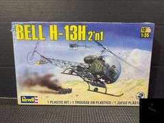 Revell Bell H-13H 2'n1 Helicopter Plastic Model Kit #85-5313 - Factory Sealed