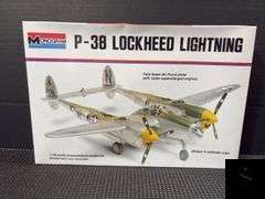 Monogram P-38 Lockheed Lightning 1/48 Scale Model Kit #6848 - Factory Sealed