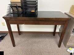 Wooden Table (table only - contents listed separately)