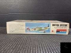 Monogram British Spitfire R.A.F. Mark IX 1/48 Scale Model Kit Sealed 1973