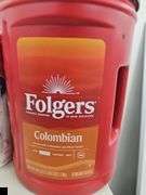Unopened Folgers ground coffee, sugar and creamer