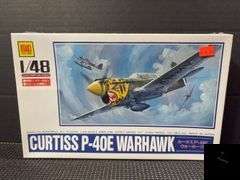 OTAKI Curtiss P-40E Warhawk 1/48 Scale Airplane Series Model Kit #OT2-16-600 - Factory Sealed