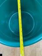 Large Heavy Duty Round Plastic Bin with Two Nylon Rope Handles