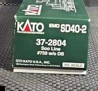 Kato EMD SD40-2 Locomotive SOO Line #759 HO Scale