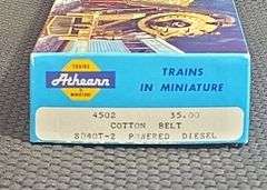 Athearn HO Scale Cotton Belt SD40T-2 Powered Diesel Locomotive #9326