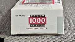 Proto 1000 Series Budd RDC Locomotive, WP 375, HO Scale