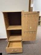 Storage cabinet with door and drawer