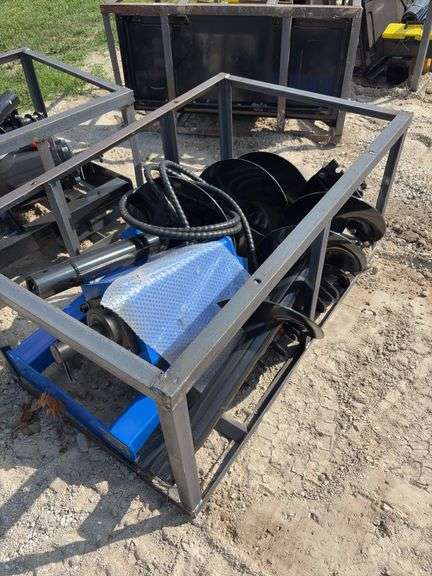 CFG Blue Frame Skid Steer Auger