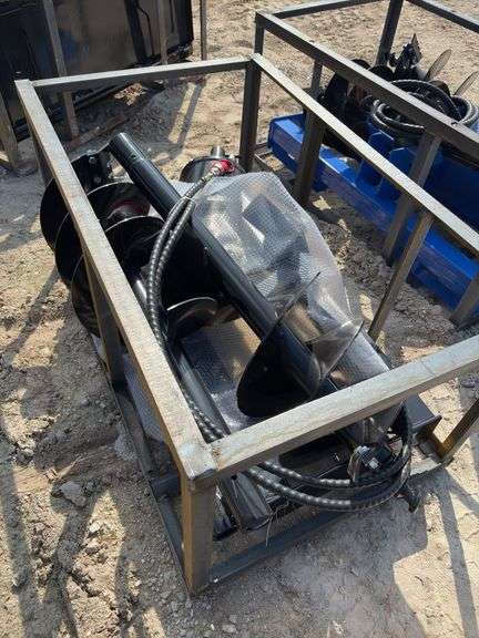 Mower King Black Frame Skid Steer Auger