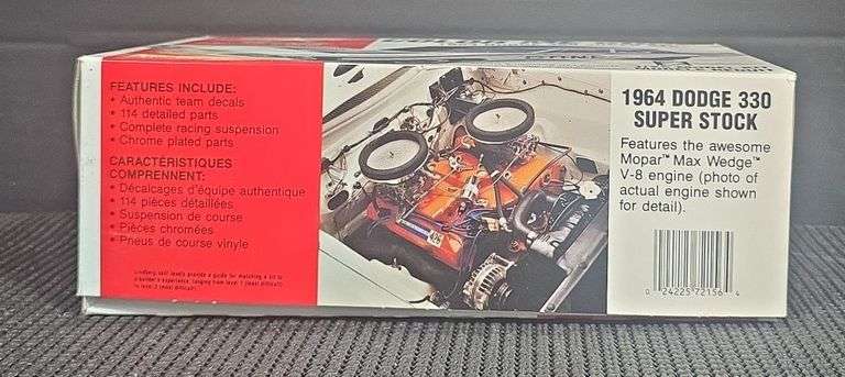 Lindberg 1964 Dodge 330 Super Stock "Color Me Gone" 1/25 Scale Model Kit