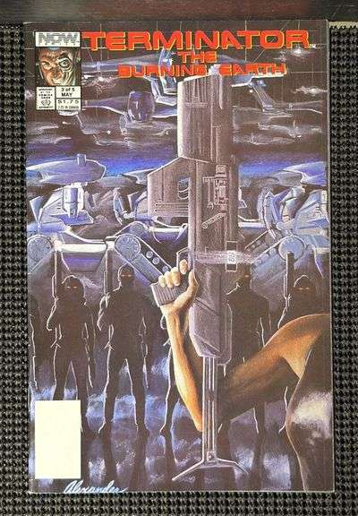 Now Comics, Terminator: The Burning Earth, #3 of (5), May 1990, Illustrator and Cover Artist Alex Ross