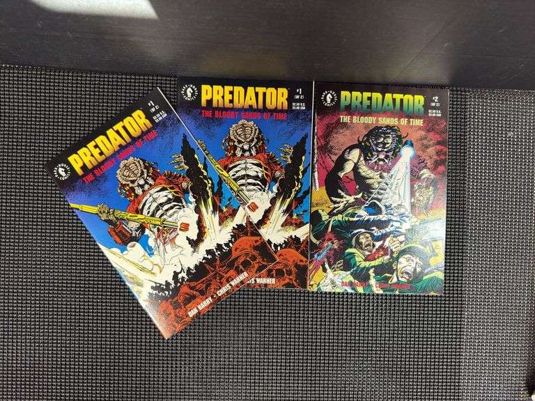 Dark Horse Comics , Predator: The Bloody Sands of Time, #1-2 (of 2), complete set, February 1992. Includes two copies of issue #1.