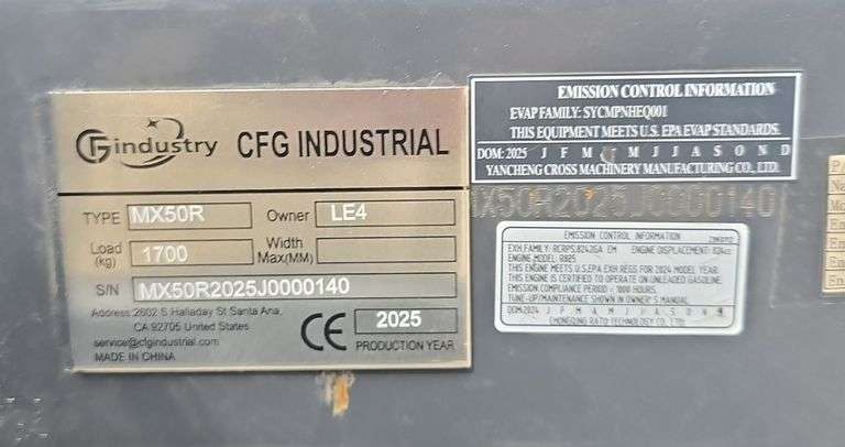 CFG MY50R Mini Excavator