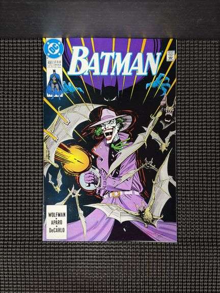 DC Comics, Batman, No. 451, July 1990. Includes pricing for US, Canada, and UK