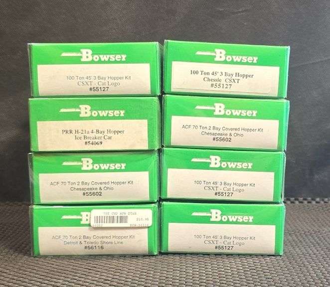 Bowser HO Scale Railcar Kits - Eight Unstarted Kits