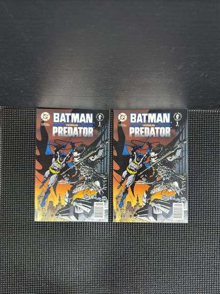 DC Comics and Dark Horse Comics, Batman Versus Predator Collection, includes two copies of No. 1 of 3 Newsstand Edition, and No. 1, 2, & 3 (Complete Set) of Prestige Edition, 1991-1992