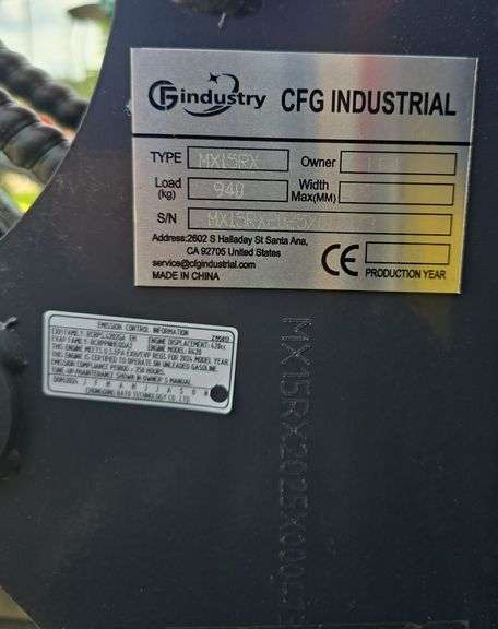 CFG MX15RX Mini Excavator
