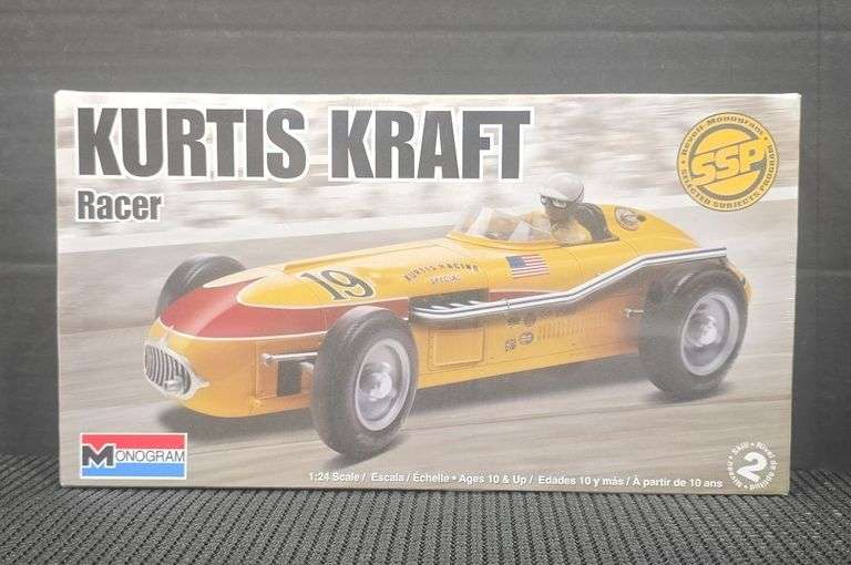 Monogram Kurtis Kraft Racer 1/24 Scale Model Kit 85-0012 Sealed
