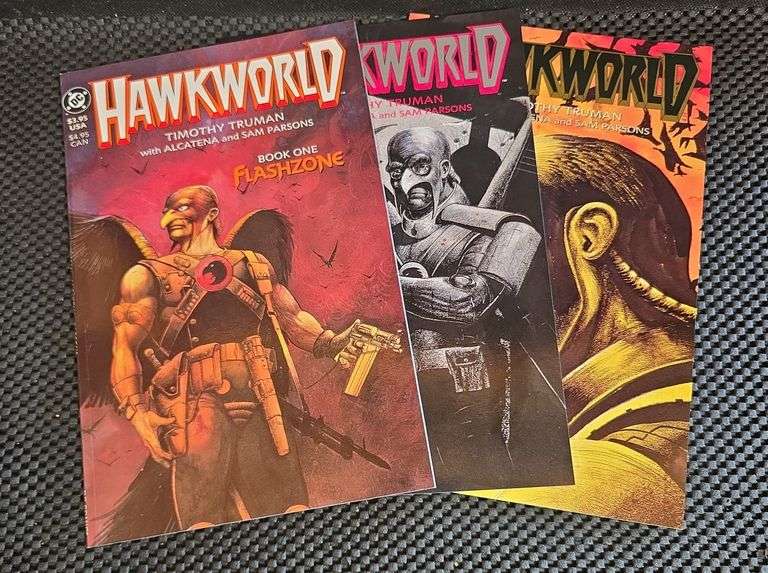 Hawkworld DC Comics First Printings, Books 1-3, 1989