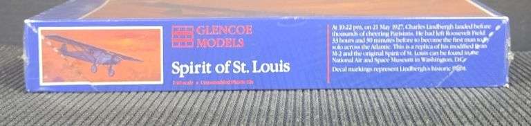 Glencoe Models Spirit of St. Louis 1/48 Scale Plastic Model Kit #03101