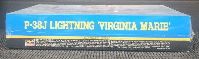 1:48 Hasegawa P-38J Lightning 'Virginia Marie' Model Kit JT1:3600