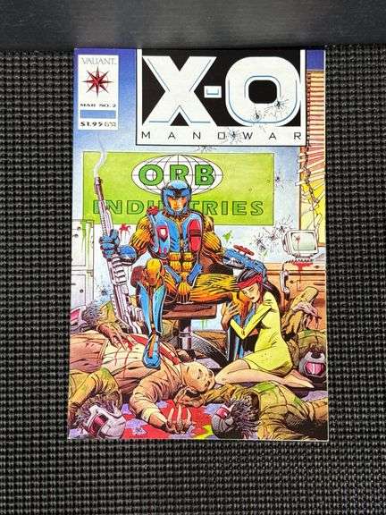 Valiant Comics, X-O Manowar, No. 2, 6, 7, & 8 (includes 2 copies of No. 7), 1992