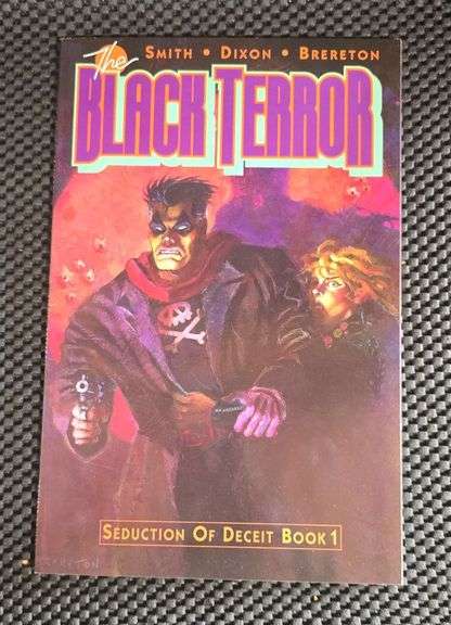 Black Terror Seduction of Deceit Books 1-3 Eclipse Comics 1989