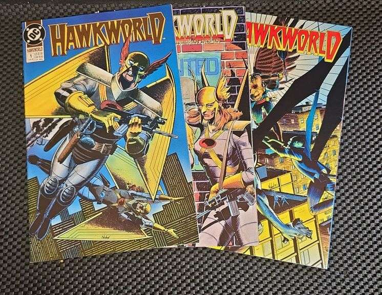 Hawkworld DC Comics Issues 1-3, 1990