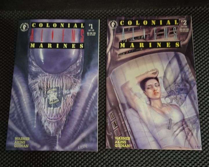 Colonial Aliens Marines Dark Horse Comics #1 & #2, 1993