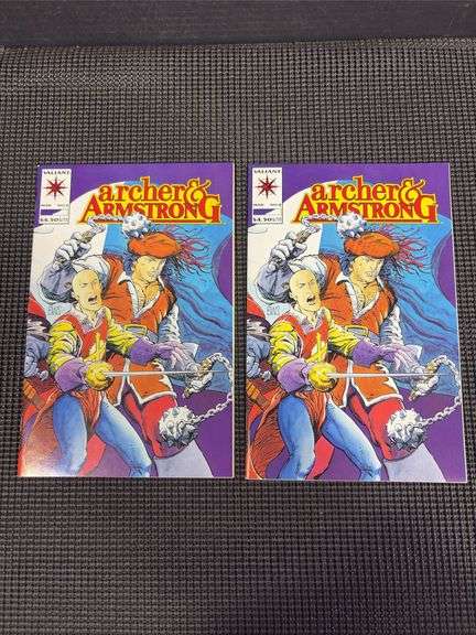 Two Valiant Comics Archer and Armstrong #8 March 1993 Sleeved and Boarded