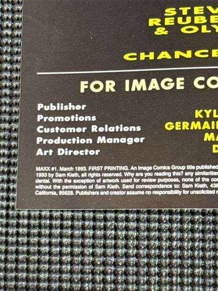 Image Comics, The Maxx, No. 1, March 1993. First Printing