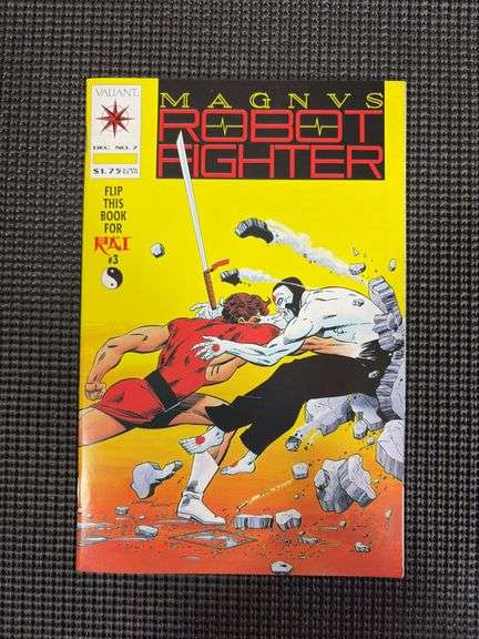 Valiant Comics Magnus Robot Fighter #7 & RAI #3 Flip Book - December 1991 & 1992 image