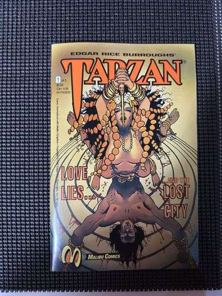 Malibu Comics, Full Set (#1-3) of Edgar Rice Burroughs Tarzan - Love, Lies . . . And The Lost City, 1992