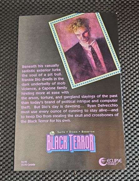 Black Terror Seduction of Deceit Books 1-3 Eclipse Comics 1989