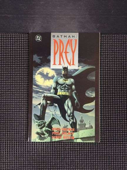 DC Comics, Batman: Prey, Trade Paperback, 1992. The volume collects Batman: Legends of the Dark Knight issues #11-15 and #137-141.