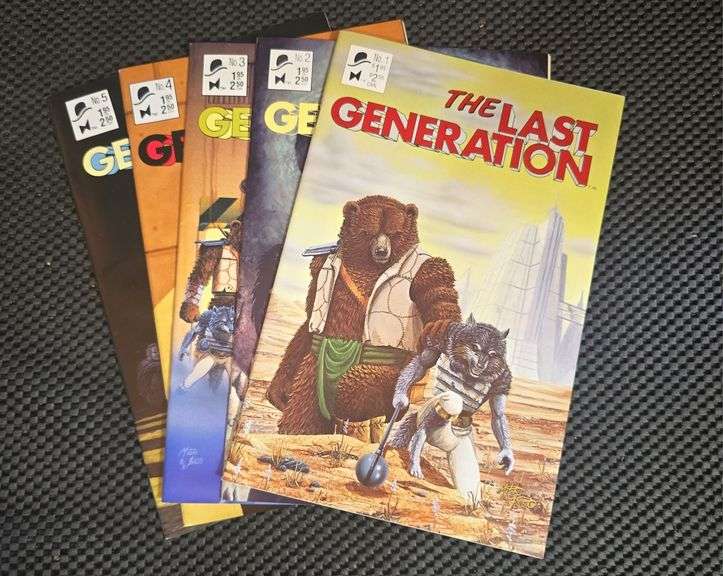 The Last Generation Comic Book Issues 1-5 Signed and Notarized