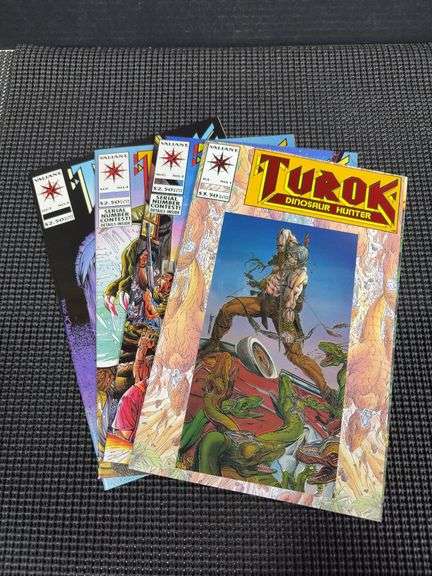Turok Dinosaur Hunter Comic Book Lot #1-4, Valiant Comics 1993