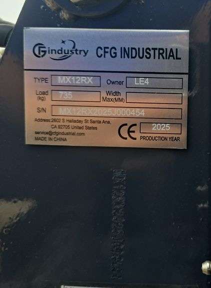 CFG MX12RX Mini Excavator