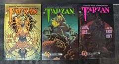 Malibu Comics, Full Set (#1-3) of Edgar Rice Burroughs Tarzan - Love, Lies . . . And The Lost City, 1992