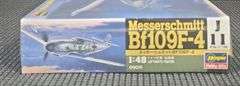 Hasegawa Messerschmitt Bf109F-4 1:48 Scale Model Kit J11:1600