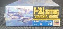 1:48 Hasegawa P-38J Lightning 'Virginia Marie' Model Kit JT1:3600