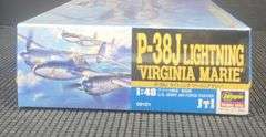 1:48 Hasegawa P-38J Lightning 'Virginia Marie' Model Kit JT1:3600