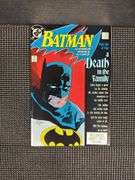 DC Comics, Batman: A Death in the Family. Books 1, 3, & 4 (of 4), No. 426, 428, & 429, 1988-1989. Includes US, Canada, and UK pricing. US Cover Prices of No. 428 & 429 are 75¢.